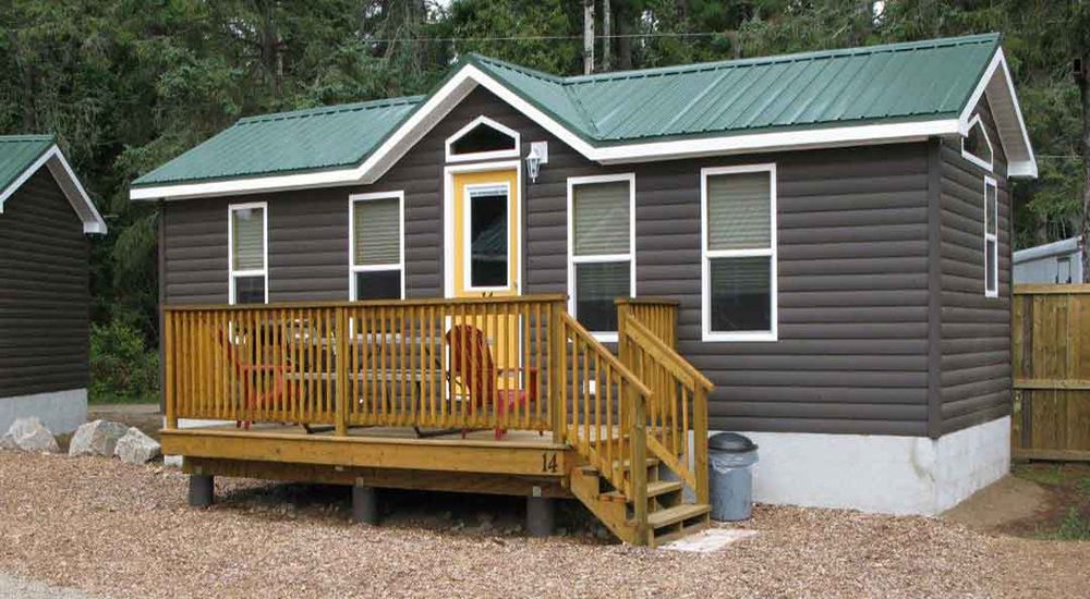 Park model trailer exterior